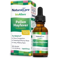 NaturalCare Pollen Hayfever Homeopathic Liquid Drops by bioAllers, 1 Fl Oz | May Provide Support Thr