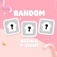 BSL - 84 BISALO 3PCS RANDOM Bisalo T-shirt kaos pria wanita Lengan Pendek cotton 30s printing digita