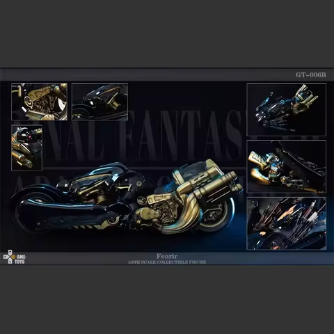 Original GAMETOYS 1/6 GT-006B Fantasy Warrior AC Version Claude Motorcycle Deluxe Edition Collection