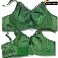 Bra Besi 36C Lace Lembut Mix Design Bra Dawai Cotton Span Nipis