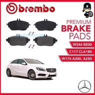 BREMBO Front Brake Pads Mercedes W176 A200,A250, Mercedes W246 B200, Mercedes C117 CLA180