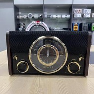 CD播放機Victrola復古木質藍芽音箱FM收音機一體音響家用臺式 支持團購