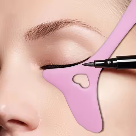 1/3/5pcs Eyeliner Stencils Wing Tips, Eyeliner Eyeshadow Stencils, Silicone Eyeliner Tool, Multifunc
