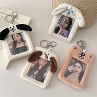 [Baa Baa Sauce] 24h Shipping Original Plush Card Holder Korean Style Cute Plush MRT Card Protective Case Campus Cute Animal Meal Card Key Ring Polaroid Idol Small Card Display Charm