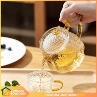 Glass Teapot Heat Resistant Filter Flame Infuser Teapot 600ml - HM5