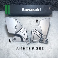 KAWASAKI RR 150/ZX150 BRACKET FOOTREST DEPAN SILVER ORIGINAL