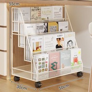 全城熱賣 - 兒童繪本架 桌下可移動書架收納架 幼稚園寶寶多層可移動書本置物架