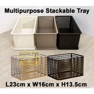 Multipurpose Tray | Storage Basket | Home Kitchen Organiser Health and Beauty Organiser | Bakul Susun Barang Dapur