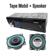 Paket Tape Mobil Taffware S210L dengan Speaker Roadstar 4inch Two Way 2pcs - Bluetooth Car audio mo