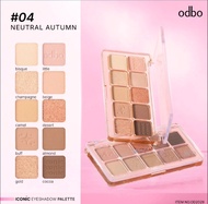 Bảng Mắt 10 Ô Odbo Iconic Eyeshadow Palette 10 Ô Chất Phấn Mềm Mịn Bám Màu Tốt Lâu Trôi Iconic
