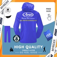 MTGear ARAI Raincoat Set Rainsuit Baju Hujan ARAI Motorcycle Bike Bicycle Baju Hujan
