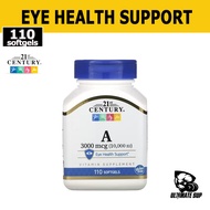 21st Century, Vitamin A, Eye Health Support, Vitamin Supplement, 10000 IU, 110 Softgels