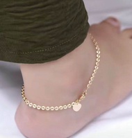 Gelang Kaki Titanium Motif Nori Lapis Emas 24k Anti Luntur