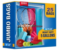 [PACK OF 25] Extra X-Large Big 5 Gallon Storage Bags For Food Prep, Travel, Organization, Moving or 