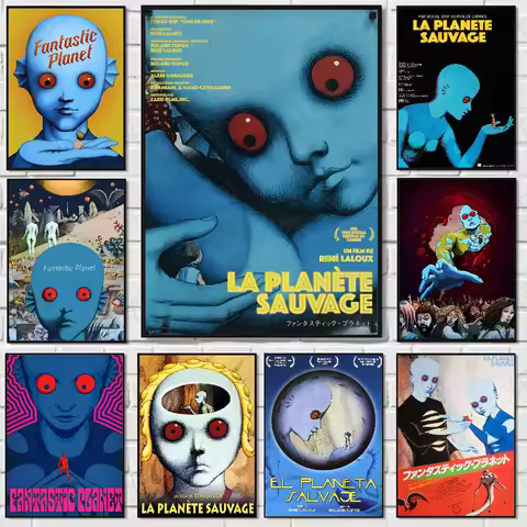 Classic Science Fiction Movies Fantastic Planet La Planete Sauvage Poster Waterproof Wall Art For Li