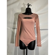 Women's Top Long Sleeve Mesh BodySuit