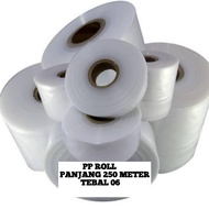 White PP Plastic 1 RollBENING 250 Meter/ 0.6 Thickness 5cm to 20cm Width