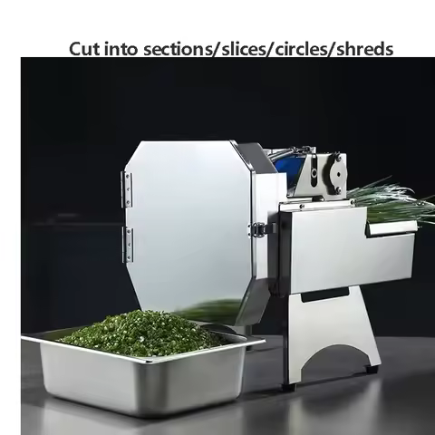 Canteen-Grade Vegetable Processor: Cuts Scallions, Peppers, Leeks; Shreds Pickled Cabbage, Mushrooms