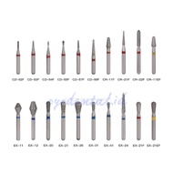 MATA MERAH Dental Diamond Bur High Speed Ribbon Red Yellow CD CR EXbiru High Speed Bur Eye/