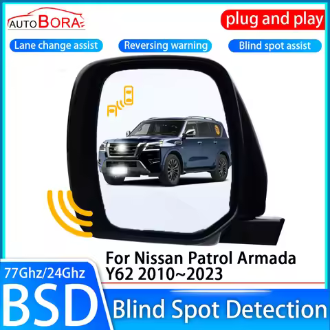 ZhuCamX Car Blind Spot Detection System BSD BSA BSN Sensor Drive Rear Mirror Monitoring for Nissan P