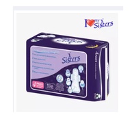 Sisters Sanitary Napkin Perforated Cottony Overnight 4's