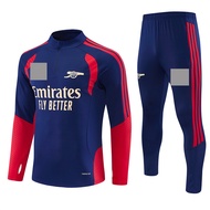 Man 2026 Arsenal Tracksuit Long Sleeve Navy Blue Sweatshirt + Long Pants ，Casual Sportswear Set