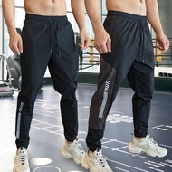Gitan กางเกงขายาวออกกำลังกายฟิตเนสยิมวิ่งผู้ชาย,กางเกงขายาวออกกำลังกายกลางแจ้งกางเกงกีฬาเทรนนิ่งเอวยางยืดมีซิปมีกระเป๋า