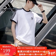 阿迪达斯 三叶草 男子 3-STRIPES TEE 运动 T恤 GN3494 L码