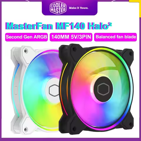 Cooler Master MF140 HALO Ⅱ 140MM Case Cooling Fan Second Generation 5V 3PIN ARGB Quiet Fan CPU Coole