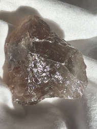 亮皮巴西鈦晶簇 鈦晶花 印記 茶晶簇 水晶 擺設