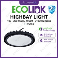 ECOLINK LED Highbay Light IP65 Weatherproof for Outdoor Indoor High Ceiling Warehouse Sports Complex