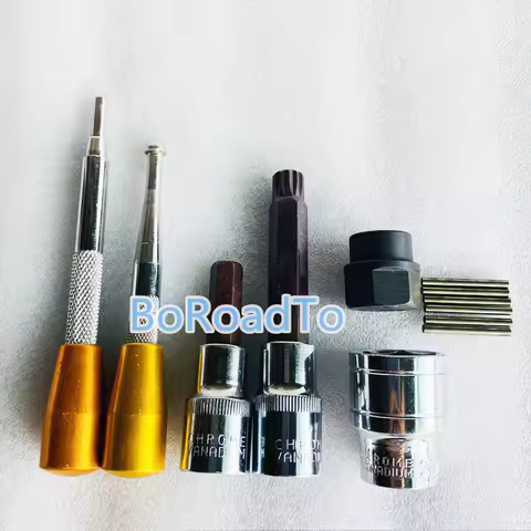 6pcs Diesel Common Rail Injector Nozzle Disassemble Tool For BOSCH DENSO Three Jaw Wrench