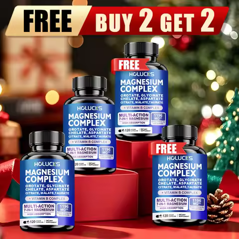 Buy 2 Get 2 Free! Magnesium Complex Capsules, with Vitamin B6, Support Sleep, Stress Relief & Muscle