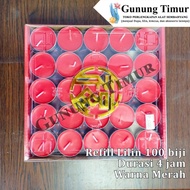 LILIN MERAH Red Candles duration 3 hours and 4 hours Prayer Candle/