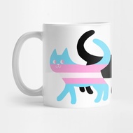 BLM + Transgender Cat Coffee Mug BLM + Transgender Cat Coffee Mug