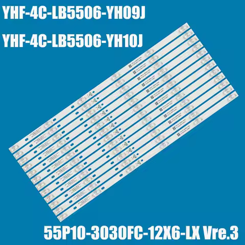 12pcs LED For 55C715 55C715X1 55C815X1 55C815 55C717 55C716 55C78 55AC712 55P10-3030FC-12X6-LX Ver.3