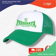 Topi Persebaya Surabaya Trucker Jaring | Topi Trucker Jaring Distro | Topi Jaring Dewasa | Topi Pria
