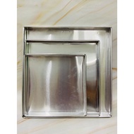 Ready Stock High Quality Alum Tray Square Tray 8"x8"x1" 10"x10"x1" 12"x12"x1" Alum Tray With 1 Inch 
