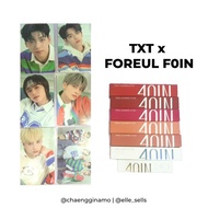 TXT x Foreul My Private Color 4OIN Event 1 Photocard and Makeup