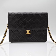 Chanel Vintage Classic Flap CF22 黑色羊皮肩背包