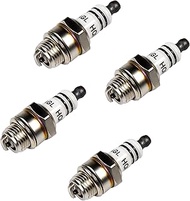 HQRP 4-Pack Spark Plug Replace for NGK BM6A 6021/5921 Spark Plug, for Champion CJ8 CJ86, M7/L7T/CJ8/