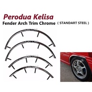 Fender Arch Trim Stainless Steel Chrome Garnish Perodua Kelisa