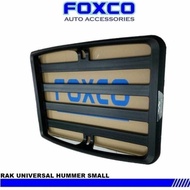 Paket Rack Atas Foxco & Cross Bar Jepit Body Platinum 140 cm Mobil Jimny Katana