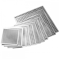 {Mulitibuy}Square Shower Sink Strainer Rust-resistant Trap Hair And Debris Durable