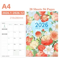 2026 A4 Hoa Lịch Kế Hoạch Máy Tính Xách Tay 365 Ngày Notepad Hàng Tuần Mục Tiêu Thói Quen Tracker Ka
