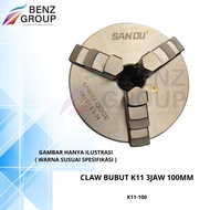 K11 3jaw 100mm lathe Claw 3-legged lathe Chuck/ San Ou K11-100 lathe head/