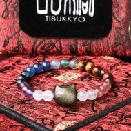 原礦無染色多寶型手珠 6mm 月光石 金曜石貓咪 虎眼石 佛珠 念珠