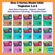 Buku Latihan : Skor A Kertas Model UASA Tingkatan 1 / 2 / 3 Edisi 2024 - Asas Sains komputer / Sejar