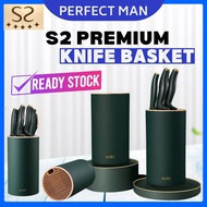 PM - S2 Premium Knife Holder/Knife Rack/Knife Storage Container Fruit Knife Stand Organizer Kitchen 