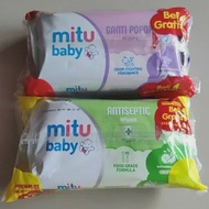 Mitu Tisu Basah Bayi 50+50 sheet mitu Antiseptik Food Grade Formula Tissue Ganti Popok wipes 100's
R